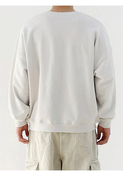 Startmore Shark Graphic Drop Shoulder Sweatshirt Beyaz Beyaz