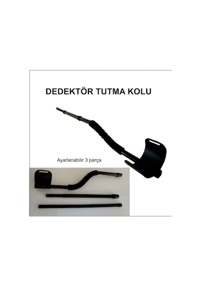 Dedektör Tutma Kolu - Z Model - Üç Parça