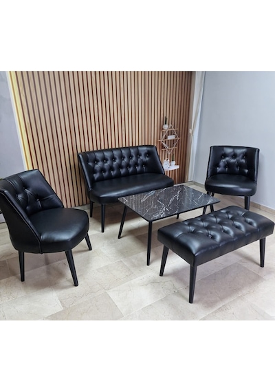 Azra Mobilya Deri Çay Seti Koltuk Takımı Oturma Grubu Cafe Mobilya Ofis-büro Mobilya Balkon Mobilya Siyah Azra Mobilya Deri Çay Seti Koltuk Takımı Oturma Grubu Cafe Mobilya Ofis-büro Mobilya Balkon Mobilya Siyah