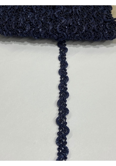 Dekoratif Sutaşı Şerit / Seccade Bohça Harcı /20 Metre Lacivert