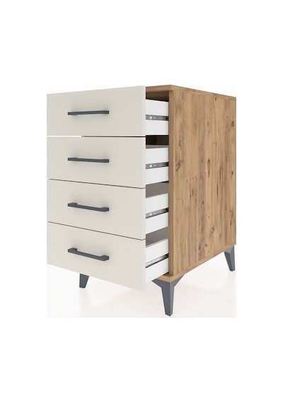 Kronos Komodin 4 Çekmeceli 44x59x80 Çam-aytaşı Çam