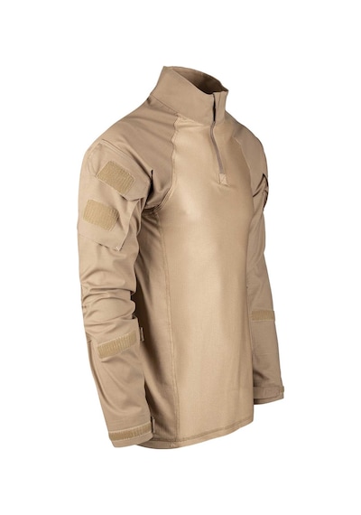 Taktik Kombat Terletmez Fit Kamuflaj Erkek Sweatshirt Compat01 Bej
