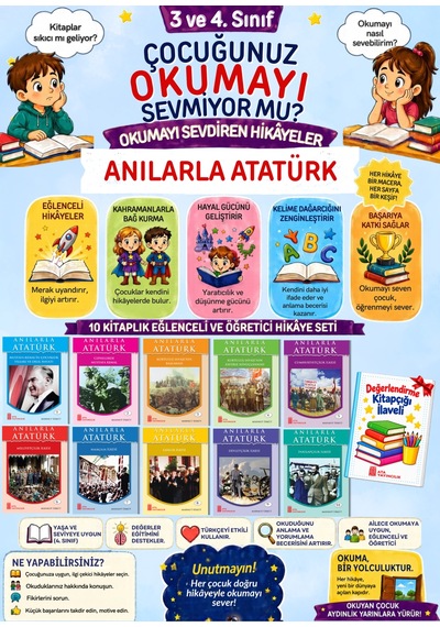 4.sınıflar Okumaya Sevdiren En Hikaye Seti 10'lu