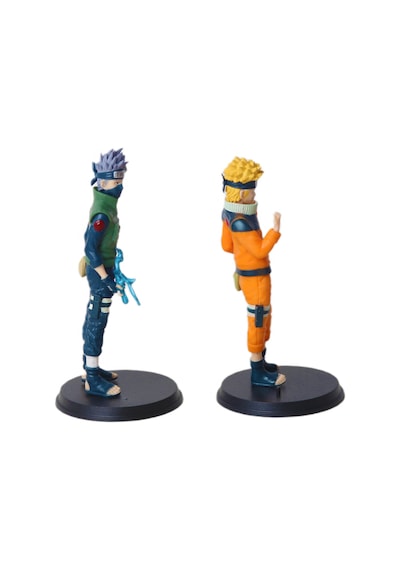 Naruto: Shippuden Naruto Uzumaki Kakashi Hatake Anime Manga Karakter Figür Seti 2 Kahraman Bir Arada Naruto - Bandai