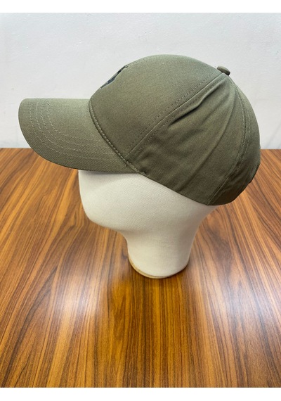Hamze Polo Nakışlı Gabardin Kumaş Unisex Cap Şapka Haki
