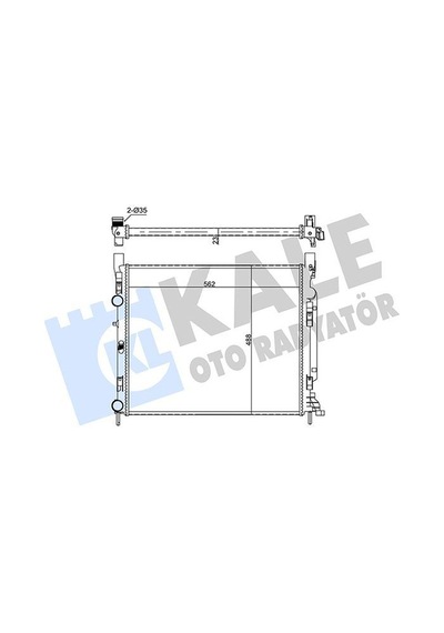 Kale 351010 - Motor Su Radyatoru Mercedes Cıtan W415 12 . Renaul