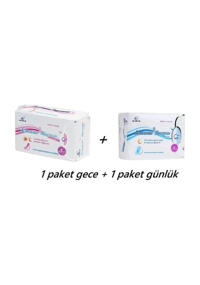 Tiens Airiz Hijyenik Ped Gece 8'li + Günlük Ped 30'lu
