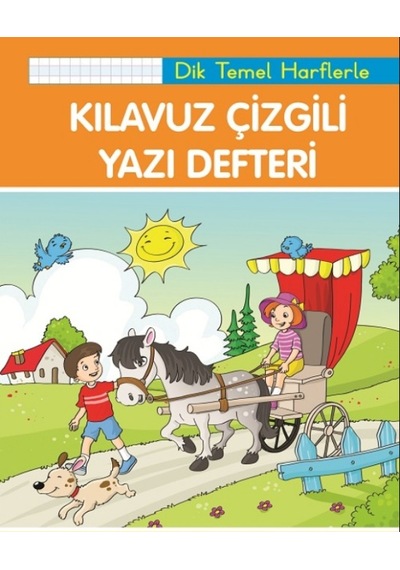 Kılavuz Çizgili Yazı Defteri Dik Temel Harflerle