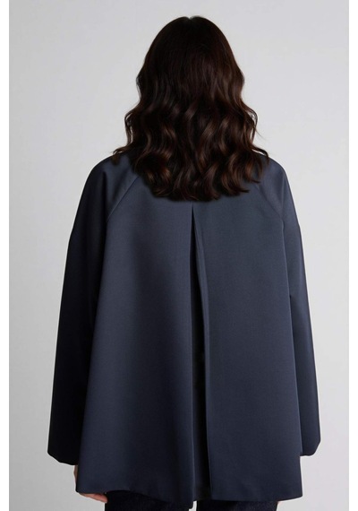 Defacto Loose Fıt Gabardin Trençkot H2391ax26spnv253 Lacivert-nv253