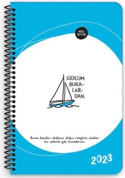 Hisli Şeyler 13 19,5 Haftalık Ajanda - Gidelim Buralardan Renkli