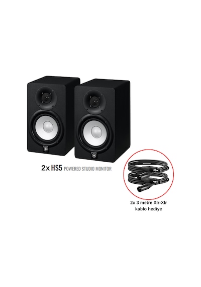 Yamaha Hs5 Aktif Stüdyo Referans Monitörü Seti Siyah