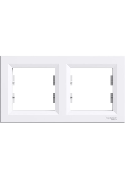 Schneider Electric Asfora 2'li Yatay Çerçeve Beyaz - EPH5800221
