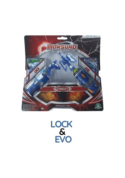 Monsuno Lisanslı Vs 2 Li Fusion Figür 3'lü Set Lock & Evo / Driftblade & Black Buııet / Backslash & Shadowhornet Tek Beden