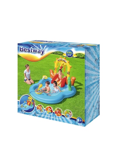 Bestway 8'8" X 6'2" X 55"/2.64m X 1.88m X 1.40m Wild West Play Ce Çok Renkli