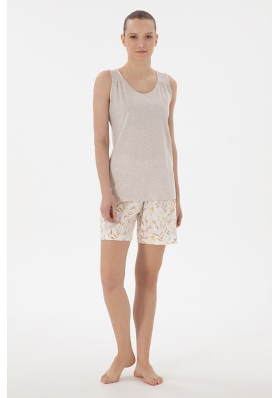 U.s. Polo Assn. Kadın Bej Pijama Takım 50312914-vr011 Bej