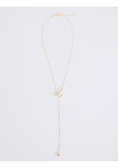 Jimmy Key Jimmy Key Altın Rengi Burgu Figürlü Uzun Ayarlanabilir Kolye 6sw425691150