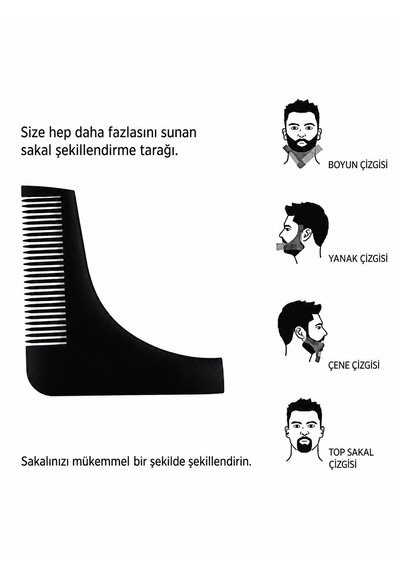 Sakal Şekillendirici Tarak Sakal Tarağı