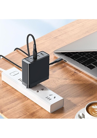 100w Gan Pd Hızlı Şarj Adaptörü 1xusb 3xtype-c Laptop Ve