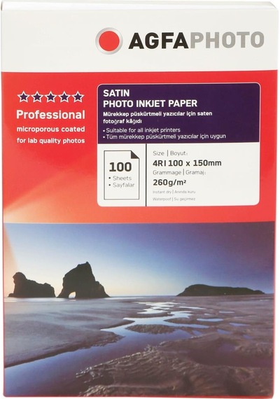 Agfaphoto 10X15 Satin Inkjet Kağıt 100 Lü