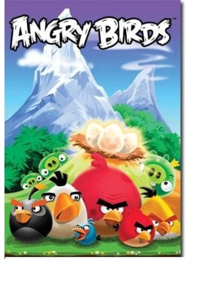 Pasta İçin Resim Baskısı Angry Bird Yenebilir A 4 Pasta Baskısı Çok renkli