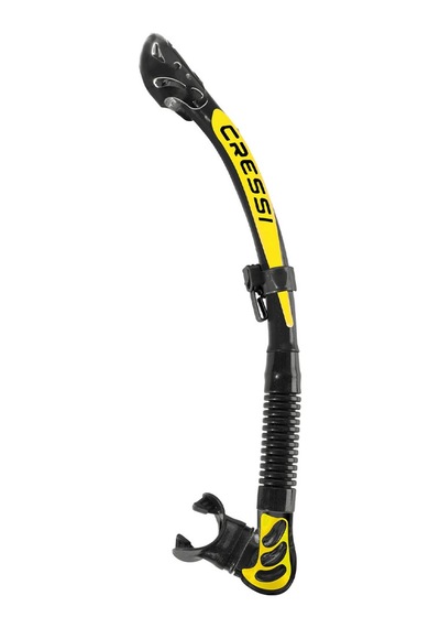 Cressi Alpha Ultra Dry Yetişkin Şnorkel Black-yellow Tek Renk