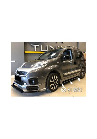 Kit Garaj Fiat Fiorino Yan Marşpiyel Seti Plastik 2 Adet Mat Siyah Boyasız