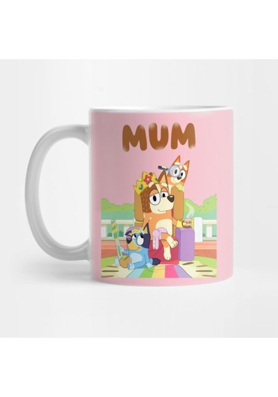 Mum - Bluey Kupa Bardak Çok Renkli