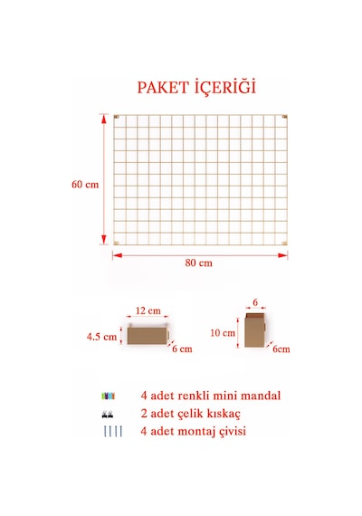 60x80 Full Aksesuarlı Gold Metal Pano Tel Pano Metal Fotoğraf Askısı