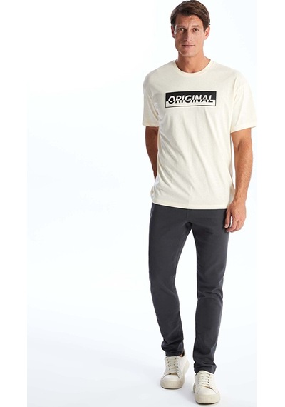 Lcwaıkıkı Classic Antrasit Dar Kalıp Erkek Chino Pantolon