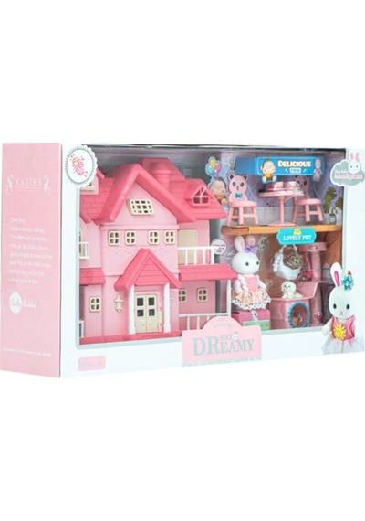 Bay Dreamy Villa Ve Evcil Hayvanlı Mini Tavşan Oyun Seti