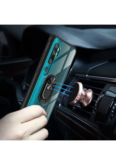 Xiaomi Mi Note 10 Lite Kilif Seffaf Sararmaz Yüzüklü Mola Kapak 406652978