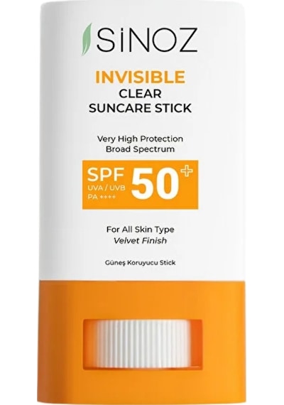 Sinoz Spf50+ Nemlendirici Yüksek Korumalı Şeffaf Stick Güneş Kremi 15 Gr