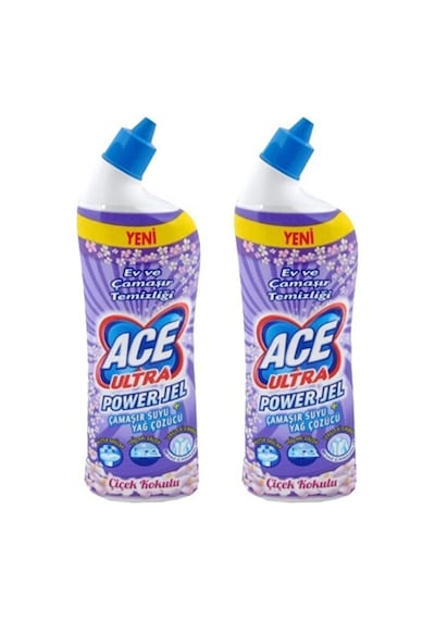 Ace Ultra Power Jel Kıvamlı Çamaşır Suyu Çiçek Kokulu 810 Gr 2'li Diğer