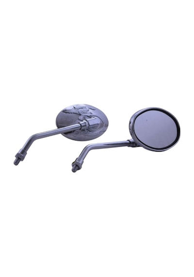 Motolider Ayna Takımı Oval Nikel Kartallı Chopper