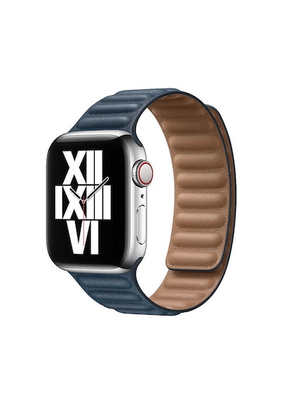 Ekılıf - Apple Uyumlu  Watch 40mm - Kordon Deri Kordon Krd-34 - Turuncu