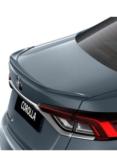 Toyota Corolla Uyumlu 2019-2021 Uyumlu Plastik Parlak Siyah Spoiler