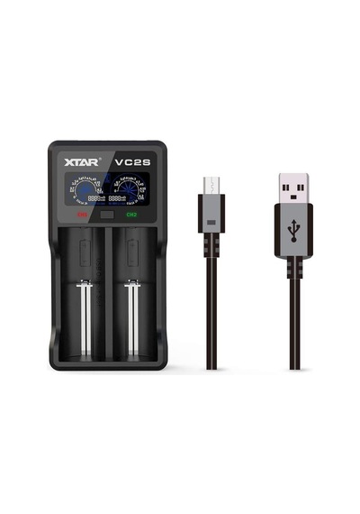 Tr 18650 Akü Şarj Cihazı Uk Vc2s 18650 Pil Şarj Cihazı Vc2 2019 Yükseltme Lcd Ekran Powerbank Fonksiyonu 10440 145