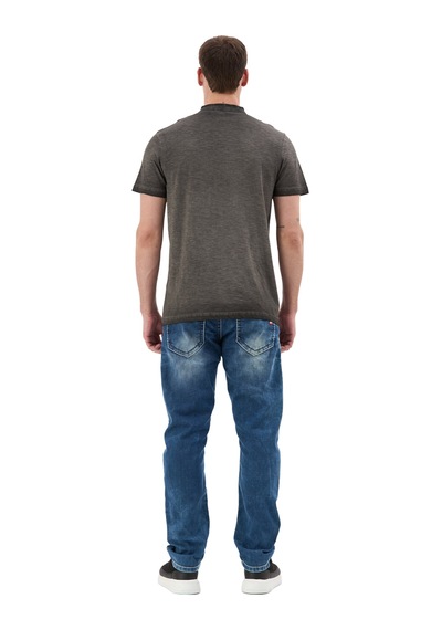 Cipo & Baxx Hakim Yaka Düğmeli Basic Erkek T-shirt Ct835 Ant