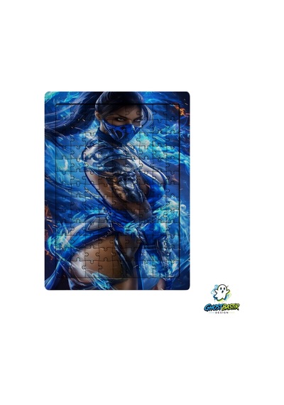 Mortal Kombat Kitana 99 Parça Ayaklı Puzzle Dekoratif Çocuk Yapbozu 0225