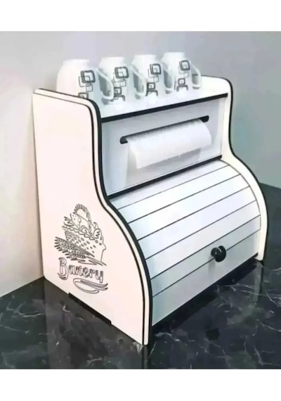 Ekmeklik,havluluk,baharat Rafı Beyaz