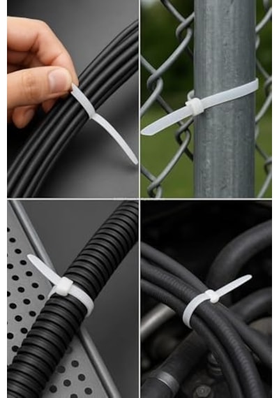 Kablo Bağı 100 Adet Dayanıklı Kablo Tutturma Bağı 6 6 Naylon Kablo Kelepçesi Tel Bağı Seti Elektrik Tesisatı O Genel