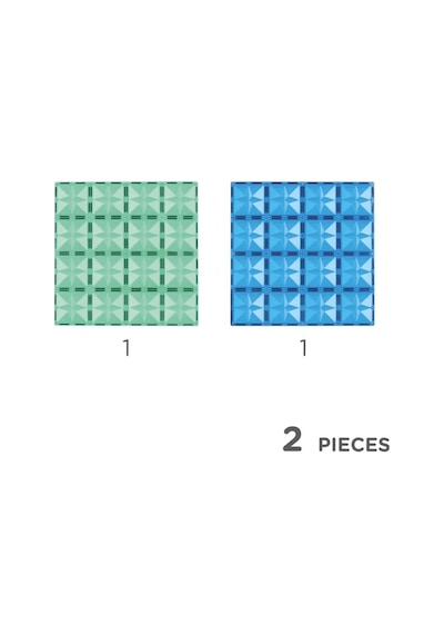 Cleverclixx Big Plates, 2 Parça - Mavi Ve Yeşil