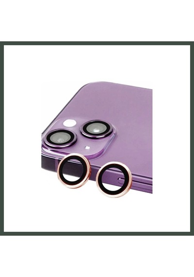 Bezos İphone 13 Uyumlu Raze Metal Kamera Lens - Pembe Nhr
