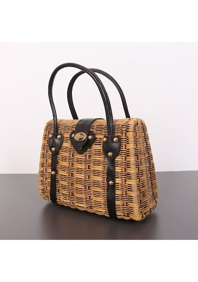 Mylamp Mybag Rattan Çanta 32 X14 X23 Cm Bej