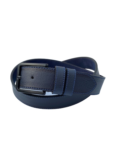 Süzer Deri Lacivert Suni Deri Mavi Dikişli Model 4 Cm.lik Unisex Spor Kemer - 9047 Lacivert