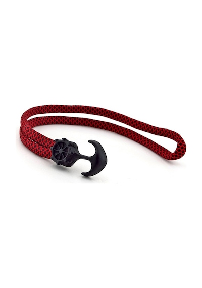 Siyah Çapa Kirmizi Paracord Erkek Bileklik Bt259 Çok Renkli