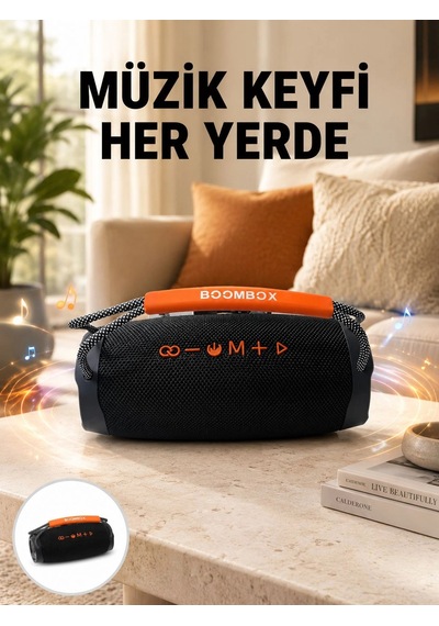 Hubrendy Tekno 10w Çift Çıkış Güçlü Bluetooth Hoparlör Eller Serbest Yeni Nesil