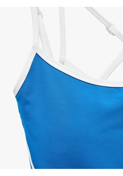 Koton Slim Fit U Yaka Kolsuz Spor Atlet Mavi 6sak30271nk