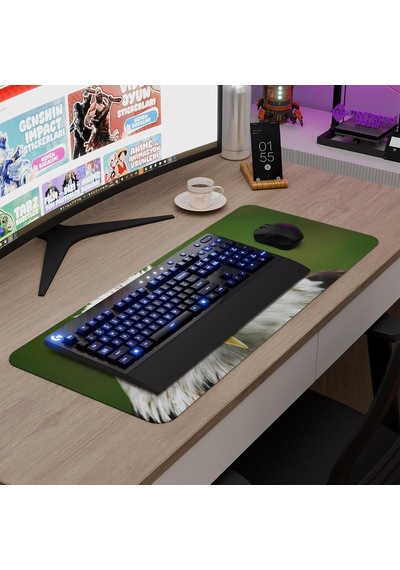 Kartal Oyuncu Gaming Mouse Pad Kauçuk Kaymaz Taban Mousepad V1, 70x30 Xl