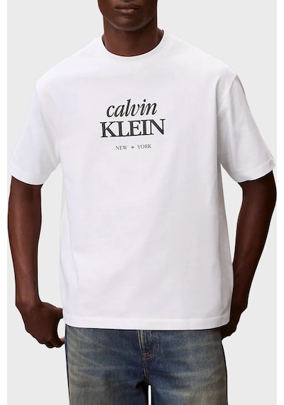 Calvin Klein Erkek T Shirt Lv04rf818g Yaf Beyaz Beyaz